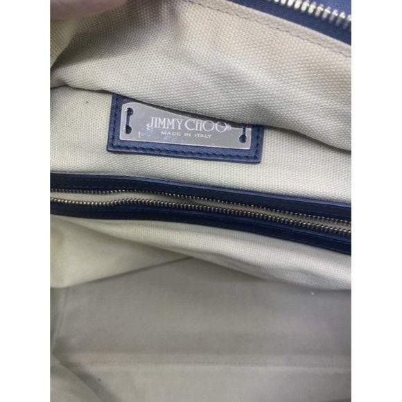 Jimmy Choo Justine Handbag Black Leather Shoulder Bag - Picture 9 of 12